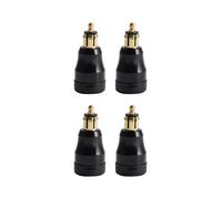 4X Caricabatterie Rapido Impermeabile per Moto con Porta Usb Tipo-C 12V / 24V Qc3.0 Adattatore di Alimentazione Presa Hella Din Plug per