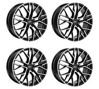4x Carmani cerchi in alluminio 20 Ludwig 9.0x20 ET45 5x112 black polish