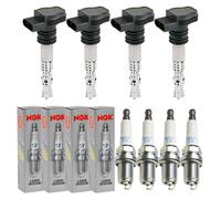 4x Carne & E Doria Bobina Accensione + 4x Iridio Laser Candela NGK per Suzuki