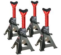 4x cavalletti di supporto cavalletti di base 3T 3000KG con protezione in gomm...
