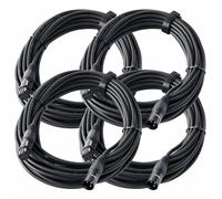 4x Cavi Microfono XLR DJ PA Studio Palco Cannon Registrazione Professionale 10m