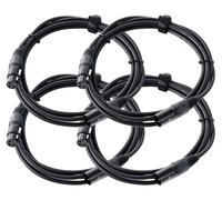 4x Cavi Microfono XLR DJ PA Studio Palco Cannon Registrazione Professionale 2,5m