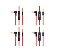 4X Cavo Audio Sostitutivo per Cuffie By Dr Dre con Microfono nel Linea per Studio / Executive / Mixr / Solo / Wireless / Pro