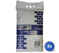 4x CEMENTO BIANCO MAURER EDILBRIKO SACCO KG 5