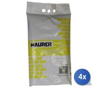 4x CEMENTO RAPIDO MAURER EDILBRIKO SACCO KG 5