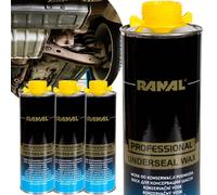 4x Cera Conservativa Protettiva per Sottoscocca Ambra 1000 ml Ranal