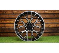 4X Cerchi 20" 5X112 Spyder RS Style Neri Diamond Cut ET26 per Macan