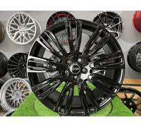 4X Cerchi 20" R20 5X108 Land Rover Style Nero Lucido 8.5ET45 Per Velar
