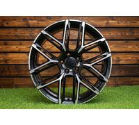 4X Cerchi 21" 5x112 Audi RSQ3 Style Nero Diamond Cut ET20, Compatibile Q7 Q8