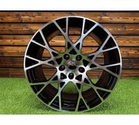 4X Cerchi Audi Snowflake Style 18" 5x112 Nero Diamond Cut ET40 per A3 A6