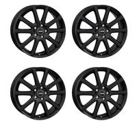 4x Cerchi AUTEC SKANDIC 6.5x16 ET38 5x114,3 Schwarz matt