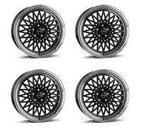 4x Cerchi Borbet B 8.5x19 ET40 5x114,3 black rim polished compatibile con Honda Accord Civic Civic Tourer Ceed CR-V FR-V HR-V