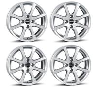 4x Cerchi Borbet LV4 5.5x15 ET35 4x98 crystal silver compatibile con Ford KA