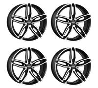 4x Cerchi Carmani 13 Twinmax 8,0x18 ET47 5x112 black polish compatibile con VW Beetle Caddy Eos Golf Plus Golf V Variant Jetta Golf V Golf VI