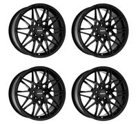 4x Cerchi Carmani 18 Knut 8,0x18 ET30 5x112 black matt compatibile con VW Arteon Beetle Bus T4 Eos Golf VII Golf VIII Passat Phaeton Sci