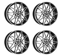4x Cerchi Carmani 18 Knut 8,0x18 ET30 5x112 black polish compatibile con VW Arteon Beetle Bus T4 Eos Golf VII Golf VIII Passat Phaeton Sci