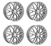 4x Cerchi Carmani 20 Ludwig 9,0x20 ET45 5x108 white silver compatibile con Land Rover Discovery Freelander Range Rover Evoque