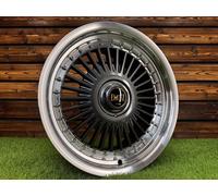 4X Cerchi R15" 4x100/5x100 Emitz Style Grigi Diamond Cut ET0, Per E30 Golf