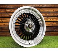 4X Cerchi R15 4x100/5x100 Emitz Style Nero Diamond Cut ET0, Per E30 Golf
