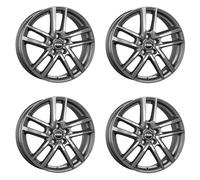 4x Cerchi Rial Astorga 7.0Jx17 ET49 5x112 graphit compatibile con VOLKSWAGEN Beetle Cross Touran E-Golf Golf Jetta Touran