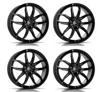 4x Cerchi Rial Lucca 8.0Jx19 ET33 5x110 diamant-schwarz compatibile con ALFA ROMEO Giulia Giulietta Stelvio