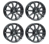 4x Cerchi Rial Milano 6.0Jx15 ET38 4x108 titanium compatibile con FORD B-MAX EcoSport Fiesta Focus Fusion KA Transit Tourneo Connec