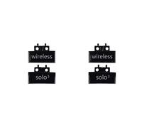 4x Cerniera di Ricambio per Archetto Connettore Cerniera Copri Clip per Cuffie Solo 3 Wireless A1796 -Ear Nero Brillante