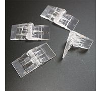 4x cerniere a nastro mini trasparenti 39 mm x 16 mm in acrilico