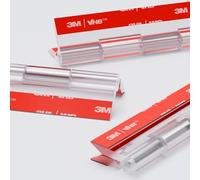 4x Cerniere a nastro- Non è necessaria la colla, Autoadesivo. Cerniere autoadesive. Acrilico in plastica Trasparente 150 mm