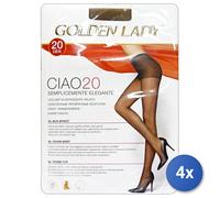 4x Ciao Collant 20 Den 36O Castoro Tg.Iv