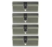 4x Cilindro a Profilo 80mm 40/40 5x Chiave Porta Zylinder Serratura con Uguali
