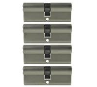 4x Cilindro a Profilo Chiusura Chiave Uguale 80mm 40/40 Emergenz Gefahr+10