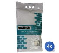 4x COLLA PER PIASTRELLE MAURER EDILBRIKO SACCO KG 5