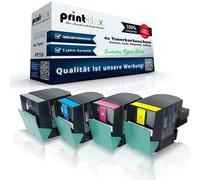 4x Colore Cartucce Toner Per Lexmark C-540-N C-543-DN C546DTN Cartucce