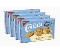 4X Colussi Sempre con Te Biscotti con Latte e Avena 6 Monoporzioni Frollini Croccanti, Ideali per Colazione, Merenda, Ufficio, Scuola e Snack Fuori Casa 288g