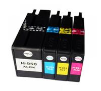 4x compatibile cartuccia di inchiostro per l'inchiostro per l'inchiostro compatibile per 950xl 951xl CN045AE CN046AE CN047AE CN048AE lavora con OfficeJet Pro 8100 8600 8660 Stampanti Include Chip
