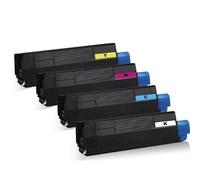 4x Compatibile XXL Cartucce Toner per Oki C3100 C3200 N C5100 N C5150 N C5200 N C5200 Ne C5250 Dn C5250 N C5300 Dn C-3100 C-3200 N C-5100 N C-5200 N C-5250 C-5300 - Nero Ciano Magenta Yellow Toner
