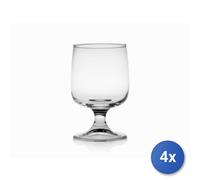 4x Confezioni 6 Calici In Vetro Executive Acqua 26 Trasparente Bormioli Rocco