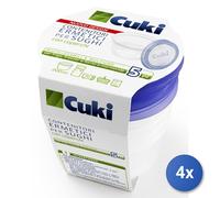 4x Contenitori Plastica Cuki 5 Pezzi X Sughi Made In Italy