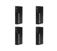4X Convertitore Multimediale Gigabit SFP 4 SFP A 2 RJ45 Transceiver 10/100/1000M per In Fibra Ottica SPINA UE