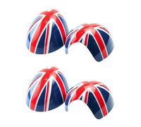 4x Coperchi Specchio Bandiera Regno Unito Lato Porta Rosso / per R5575