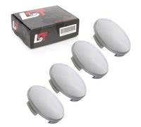 4X Copertura Coprimozzo Grigia Curva Ø 60Mm Per Audi A1 A2 A3 A5 A8