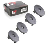 4X Copertura Del Mozzo Coprimozzo Copertura Della Ruota Nera Ø 55Mm Per HONDA