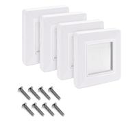 4x Coperture a Spazzola Passaggio Fili Elettrici - Cornice Copertura Fori Pareti