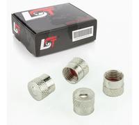 4x Coperture Valvole Pneumatici Colori-Argento per Audi A3 A5 A7 A8