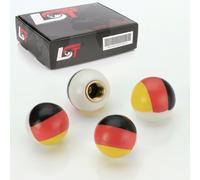 4x Coperture Valvole Pneumatici Sfera Germania Bandiera per VW Lupo