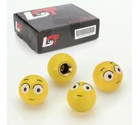 4x Coperture Valvole Pneumatici Sfera Smiley Überrascht per Porsche