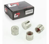 4x Coperture Valvole Valvola Pneumatici Copertura Colori-Argento per Skoda