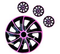 4X Copricerchi 15" Per Rose / Nero Neuf Quad 15 Pollici Lot De 4-Piéce