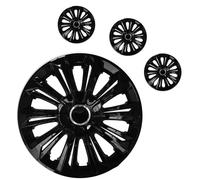 4X Copricerchi 16" Per Nero Verni Neuf Strong 16 Pollici Lot De 4-Piéce